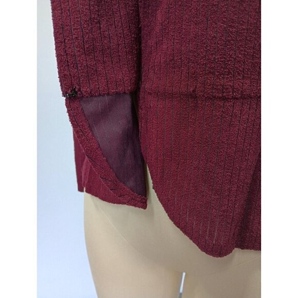 Vintage 70s Young Edwardian Arpeja Jacket Topper Size S Burgundy Victorian - Picture 6 of 8